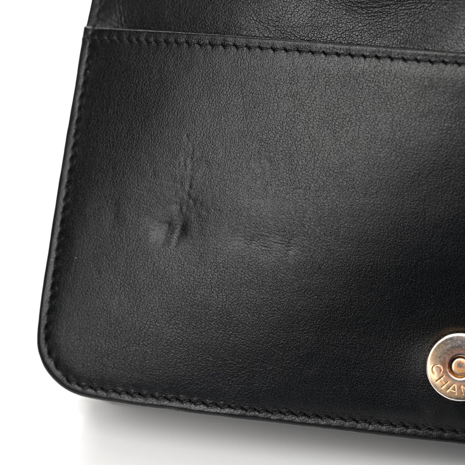 Chanel Caviar Quilted Boy Wallet On Chain WOC Black 15 of 15