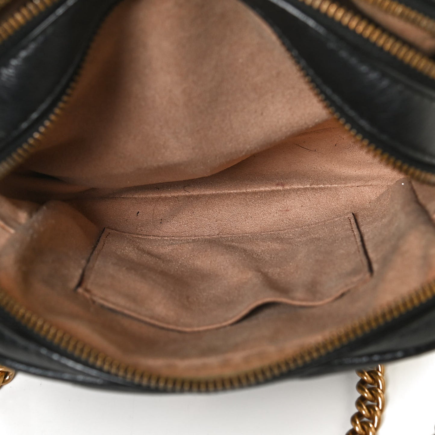 Azalea Calfskin Matelasse Diagonal Tall GG Marmont Crossbody Bag Black