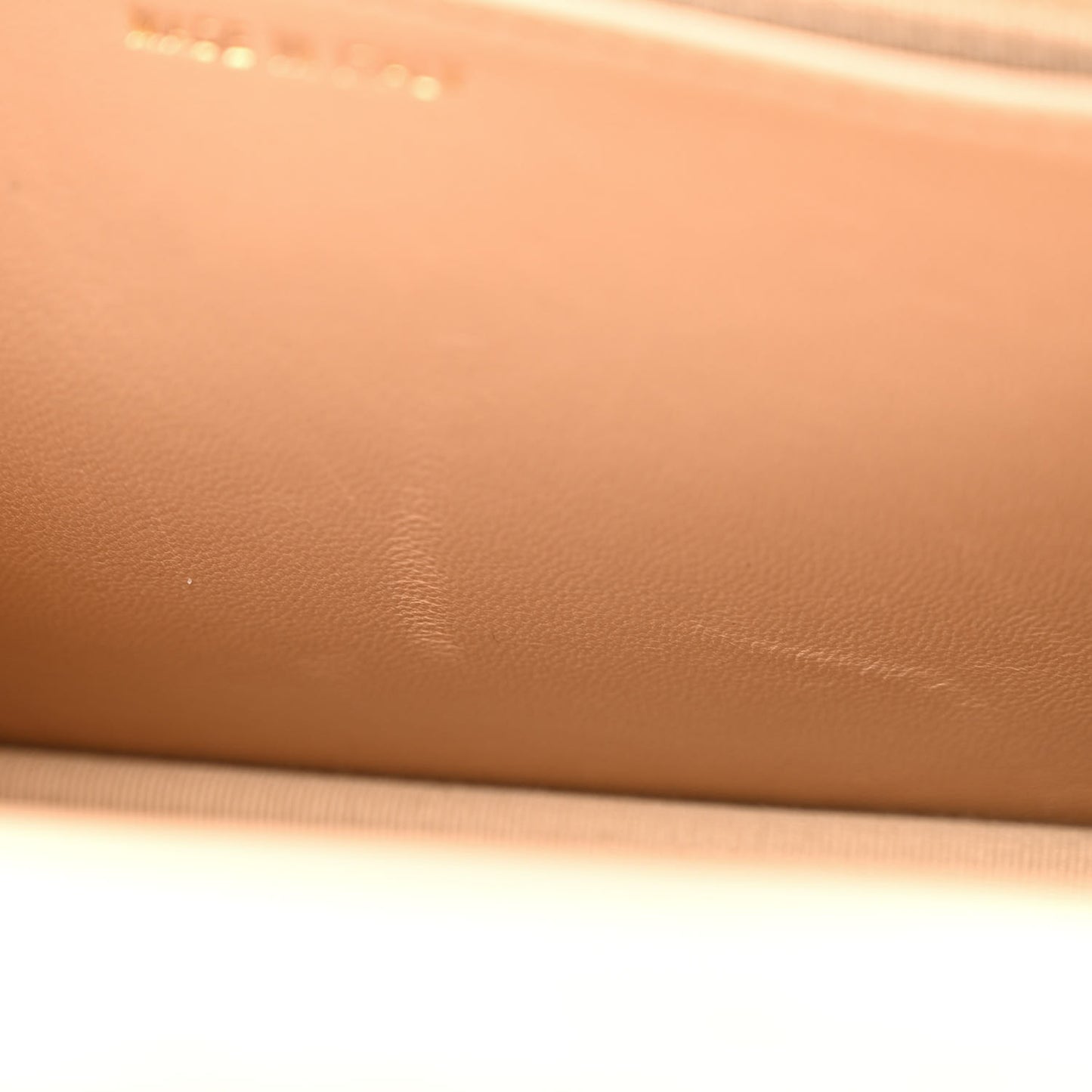 Lambskin Quilted Trendy CC Wallet On Chain WOC Beige