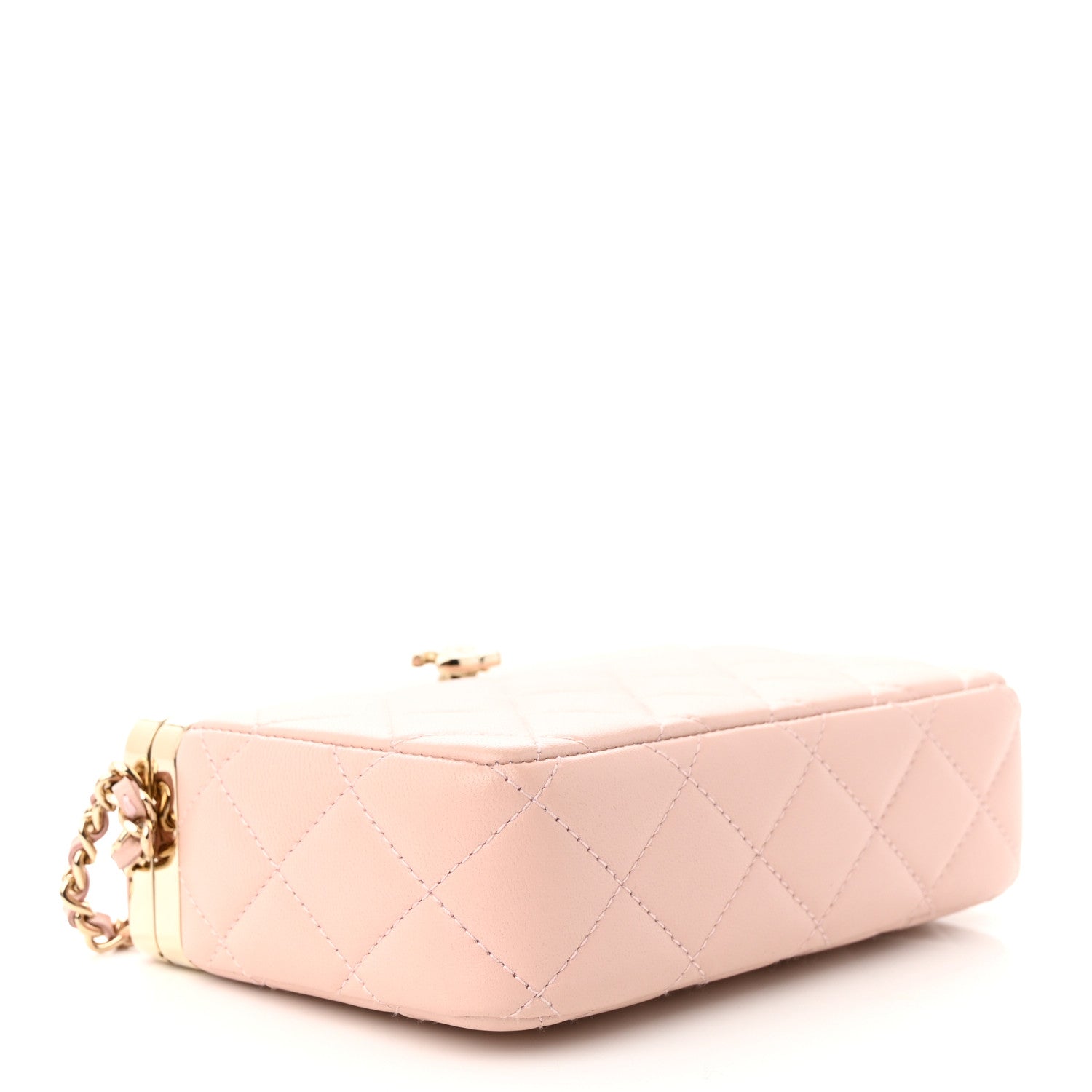 Chanel Lambskin Quilted CC Vanity With Chain Light Pink 4 of 11