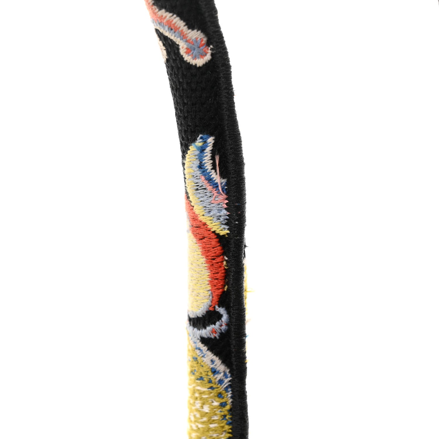 Christian Dior Canvas Zodiac Fantastico Embroidered Medium Book Tote Black Multicolor 13 of 13