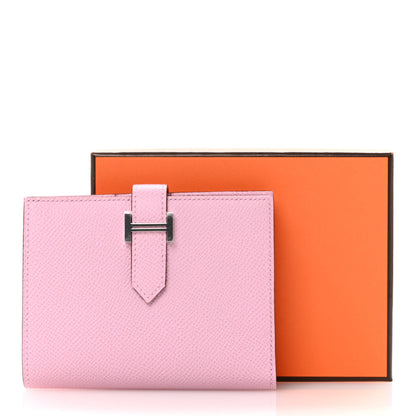 Hermes Epsom Bearn Compact Wallet Mauve Sylvestre 9 of 9