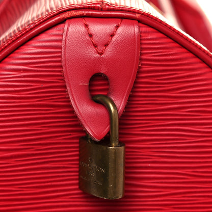 Louis Vuitton Epi Speedy 30 Castillan Red 21 of 23