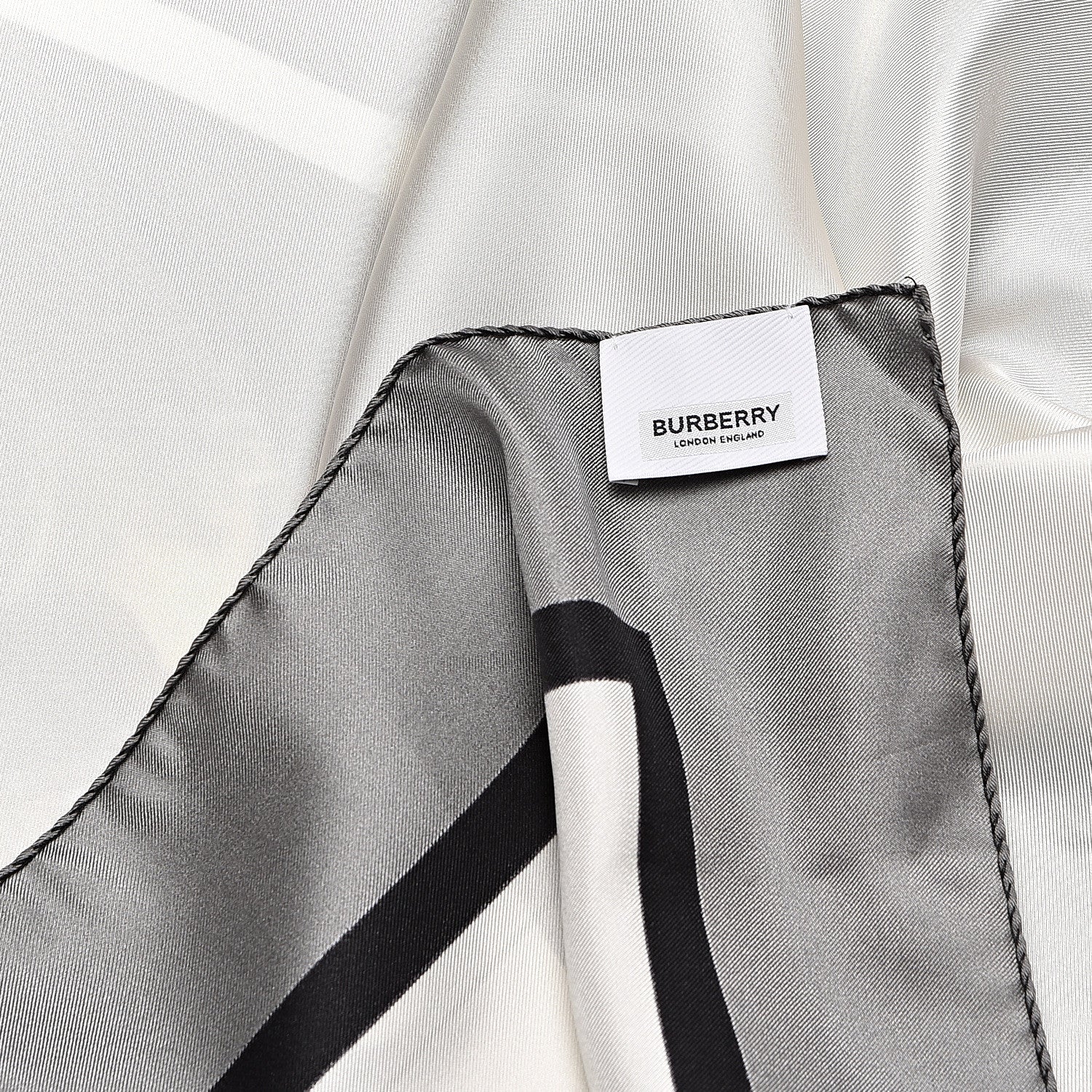 Burberry Silk Montage Print Large Square Scarf Monochrome 4 of 4