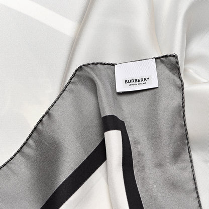 Burberry Silk Montage Print Large Square Scarf Monochrome 4 of 4