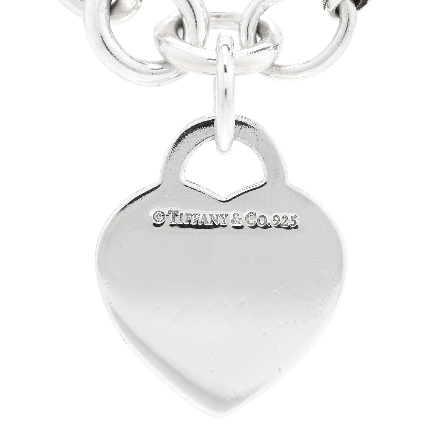Tiffany Sterling Silver Return to Tiffany Heart Tag Charm Bracelet 3 of 3