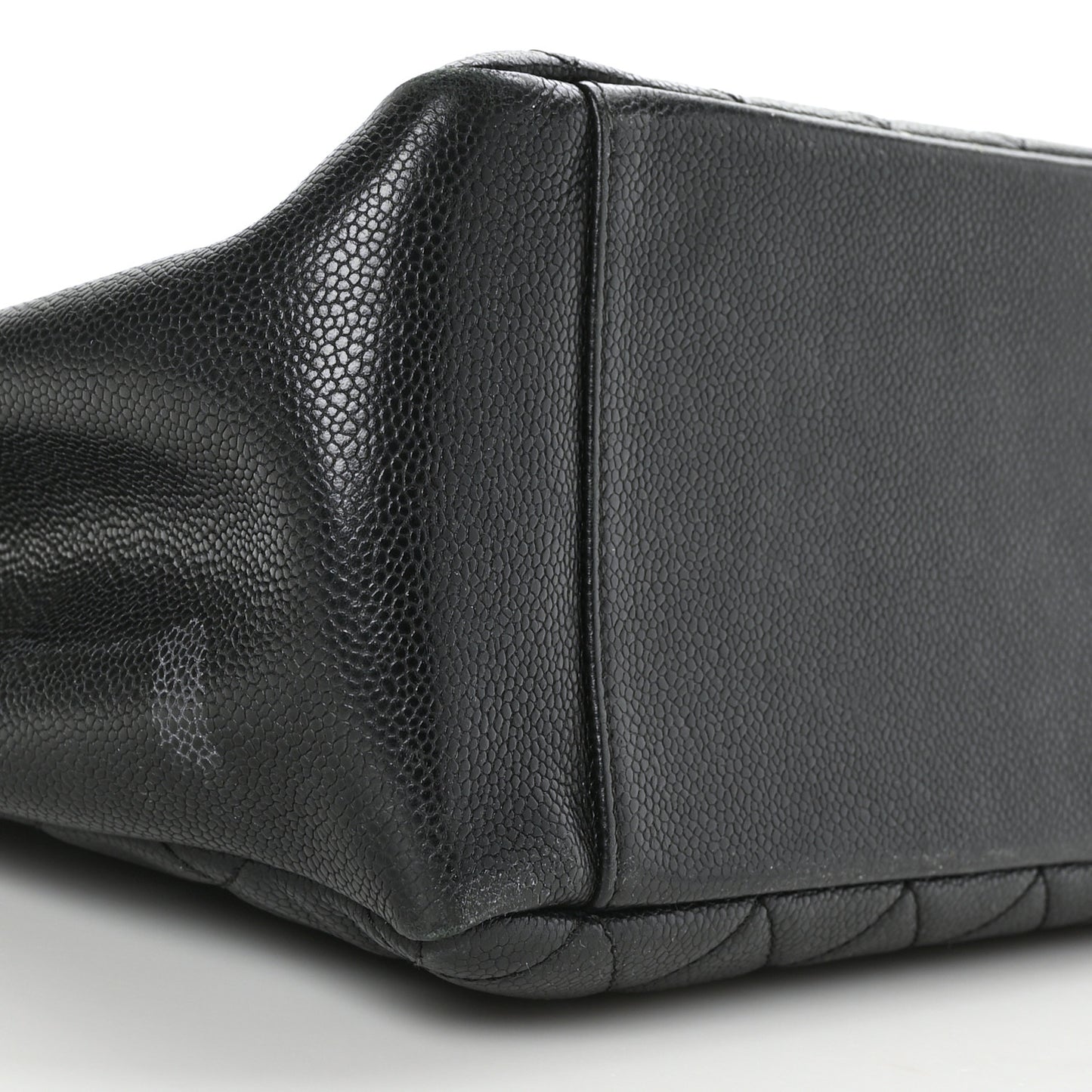 Caviar Quilted Grand Shopping Tote GST Black