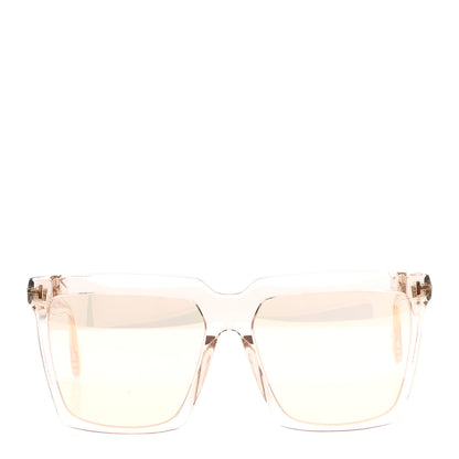 Tom Ford Acetate Polarized Sabrina Cat Eye Sunglasses TF764 Beige 2 of 7