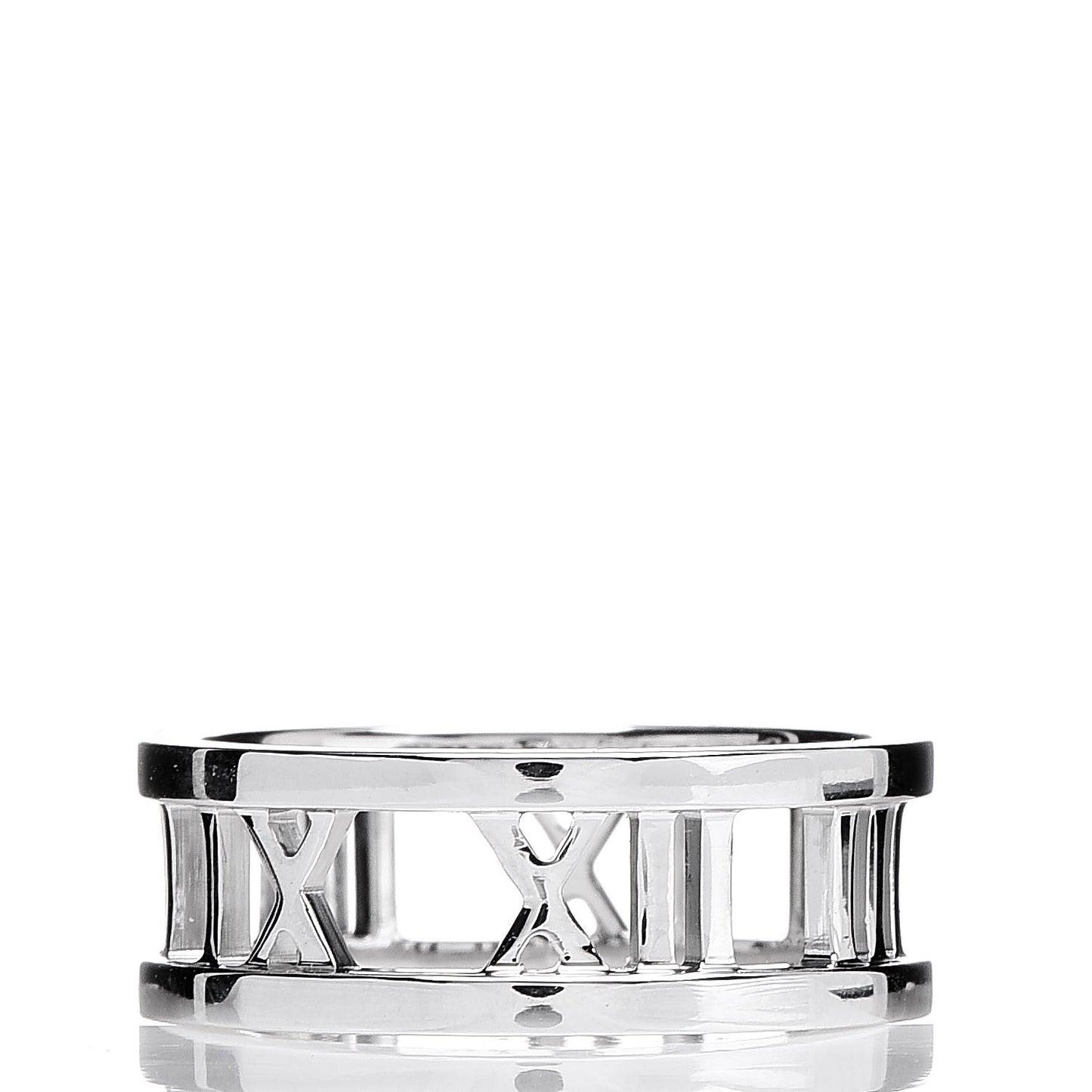 18K White Gold Atlas Open Ring 50 5.5