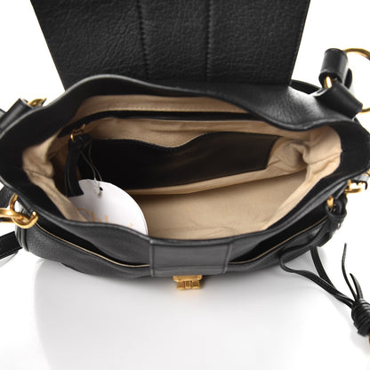 Chloe Grained Lambskin Calfskin Small Lexa Shoulder Bag Black 6 of 12