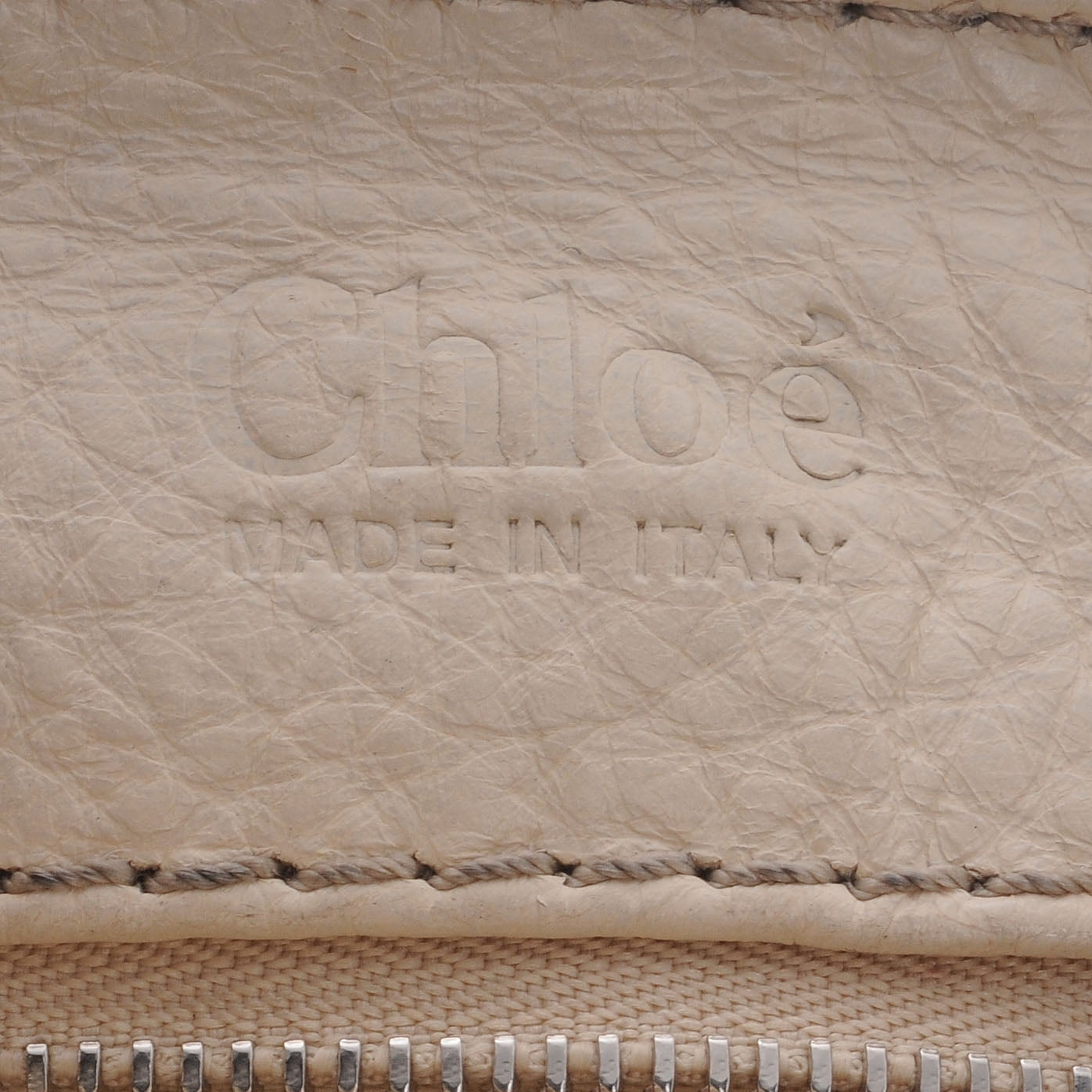 Leather Medium Paddington Satchel Ivory