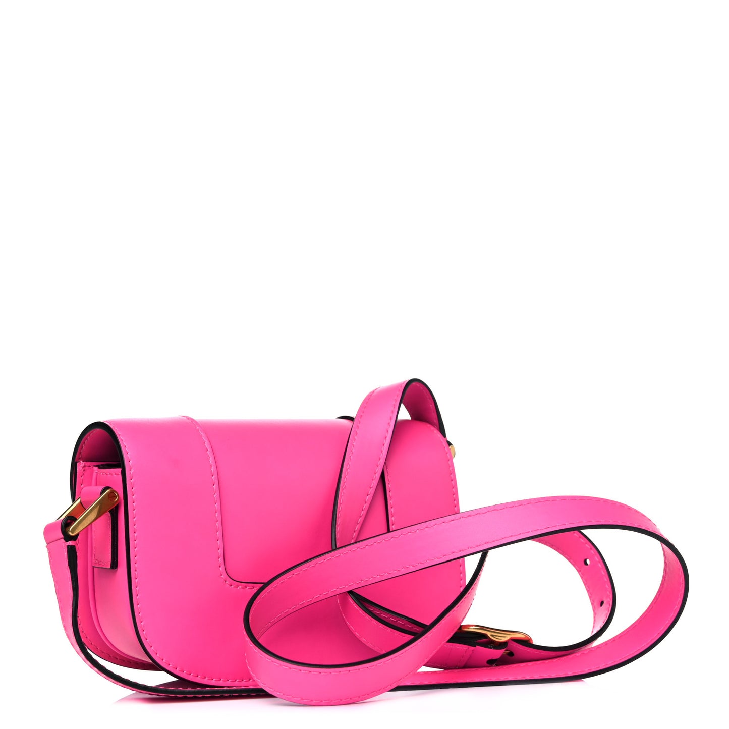 Calfskin Small Supervee Crossbody Bag Azalea
