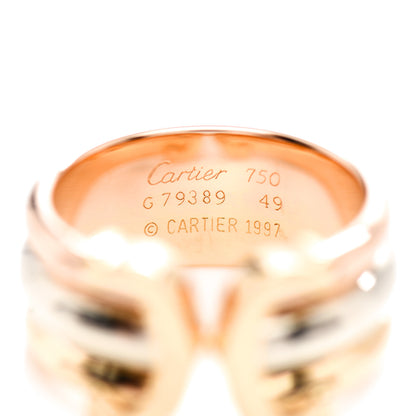 Cartier 18K Pink Yellow White Gold 8mm C De Cartier Ring 49 4.75 5 of 5