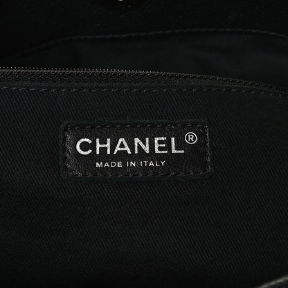 Chanel Caviar Quilted CC Timeless Soft Tote Black 6 of 11