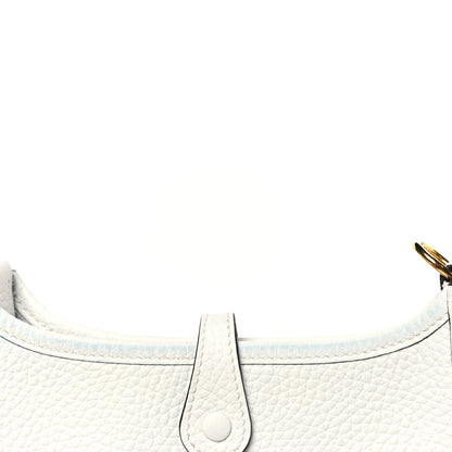 Hermes Taurillon Clemence Amazone Evelyne TPM New White 13 of 13