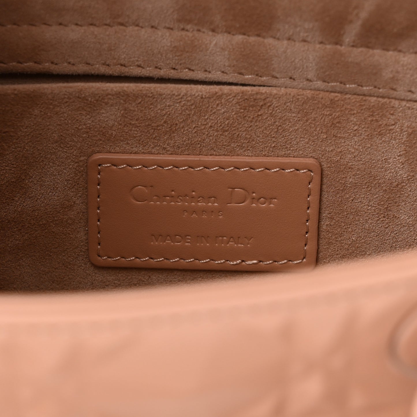 Calfskin Cannage Diamond Medium Lady D-Joy Rose Des Vents