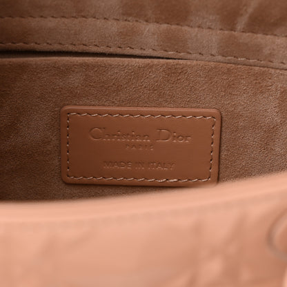 Christian Dior Calfskin Cannage Diamond Medium Lady D-Joy Rose Des Vents 6 of 9