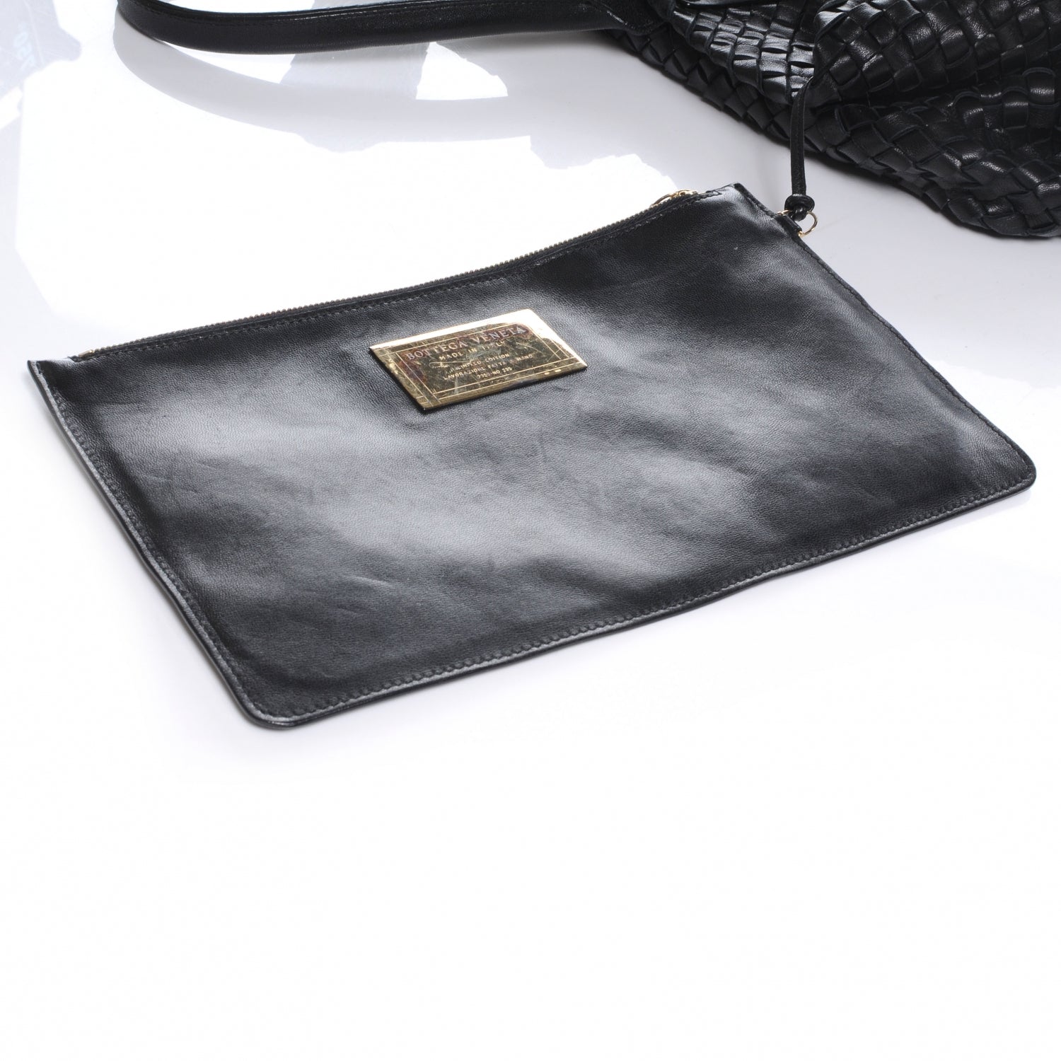 Bottega Veneta Woven Intrecciato Large Cabat Tote Black 9 of 9