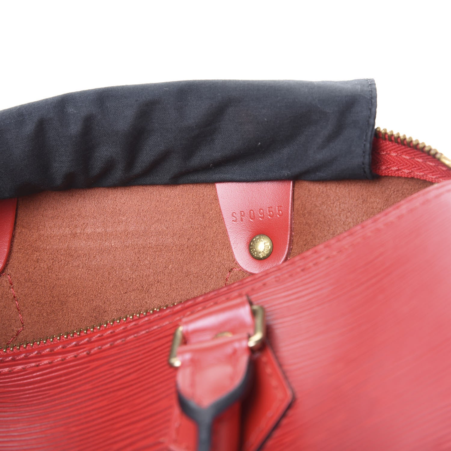 Louis Vuitton Epi Speedy 25 Castillan Red 5 of 10