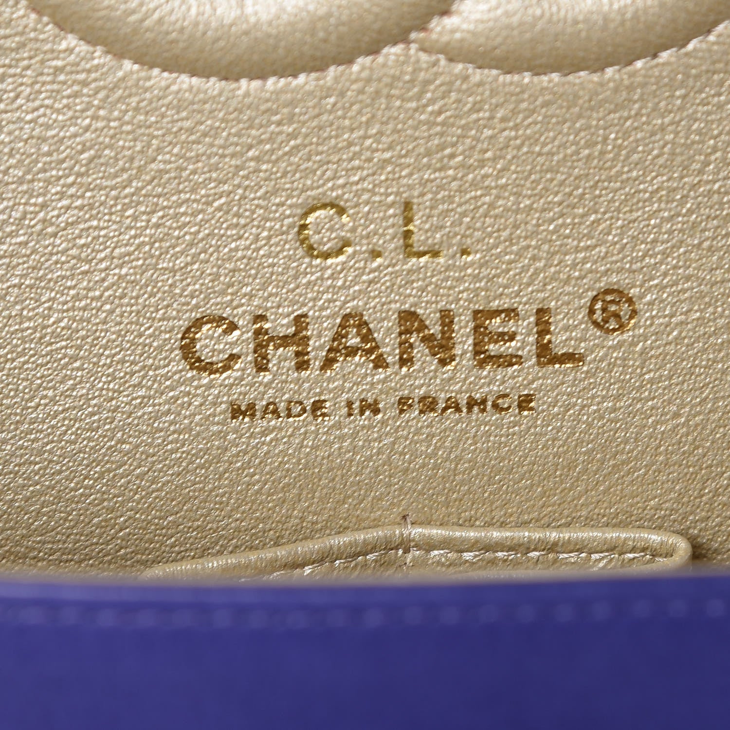 Chanel Lambskin Quilted Medium Double Flap Dark Purple 6 of 11