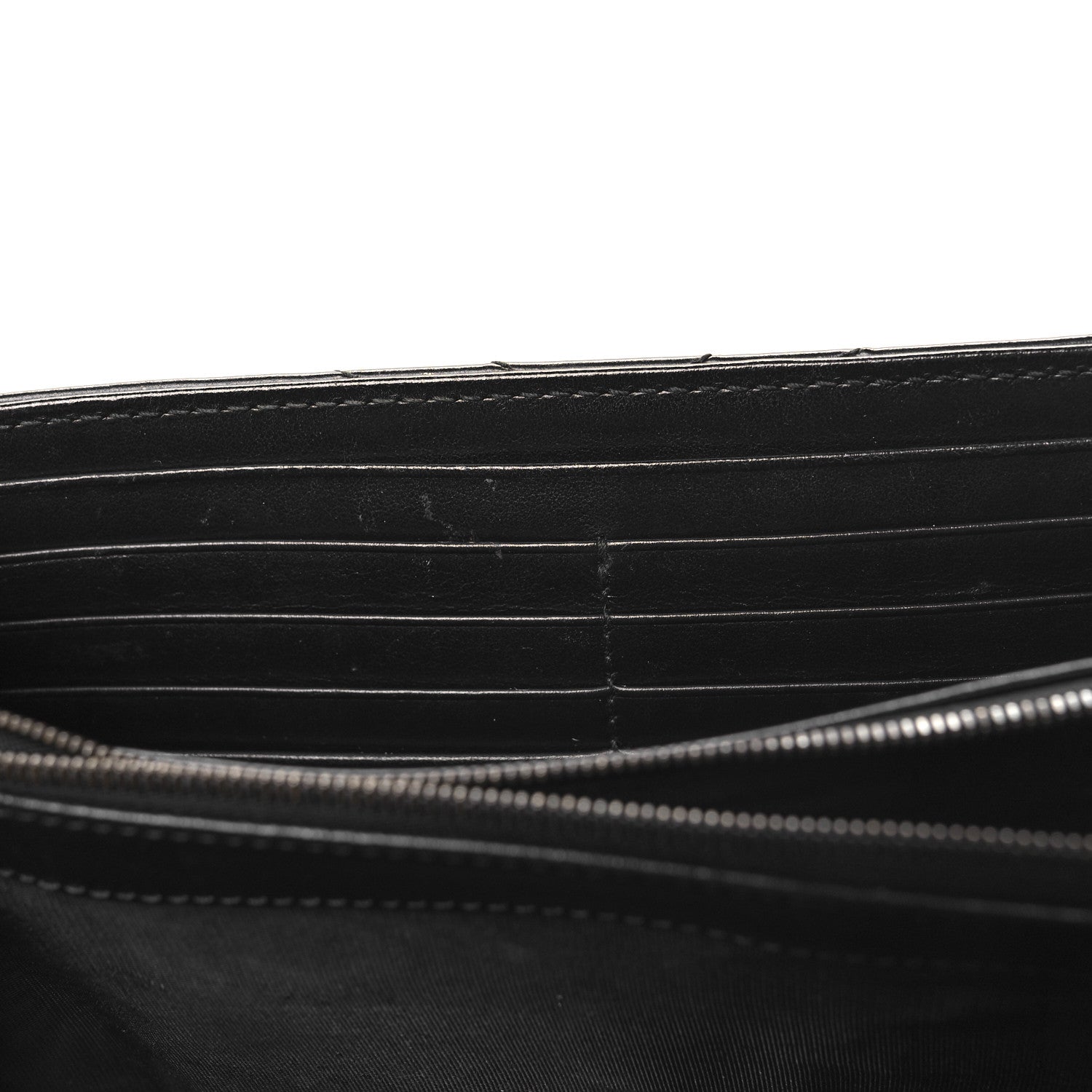 Gucci Calfskin Matelasse GG Marmont Chain Wallet Black 11 of 12