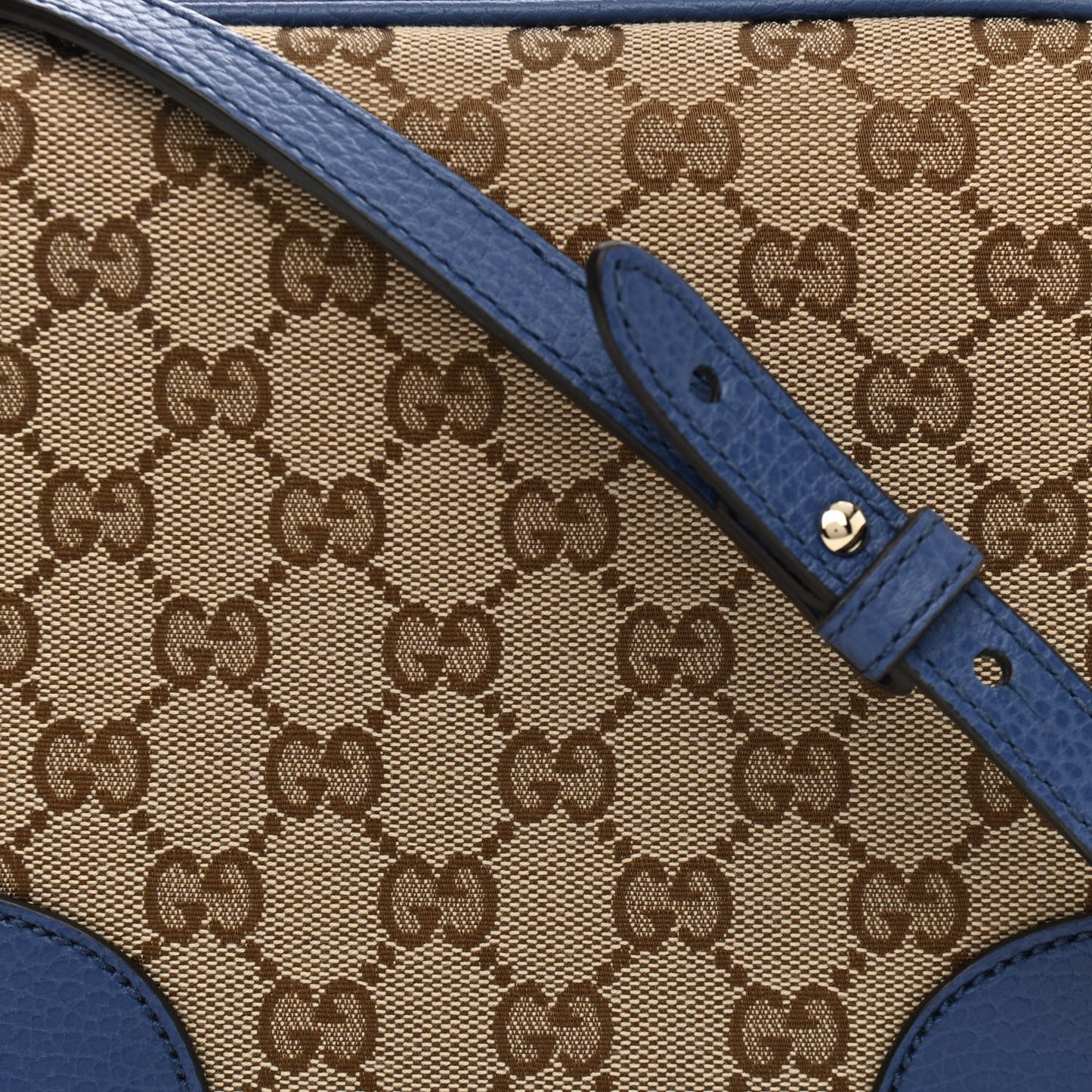 Monogram Dollar Calfskin Mini Bree Messenger Bag Beige Ebony Caspian