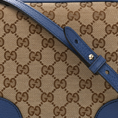 Gucci Monogram Dollar Calfskin Mini Bree Messenger Bag Beige Ebony Caspian 8 of 10