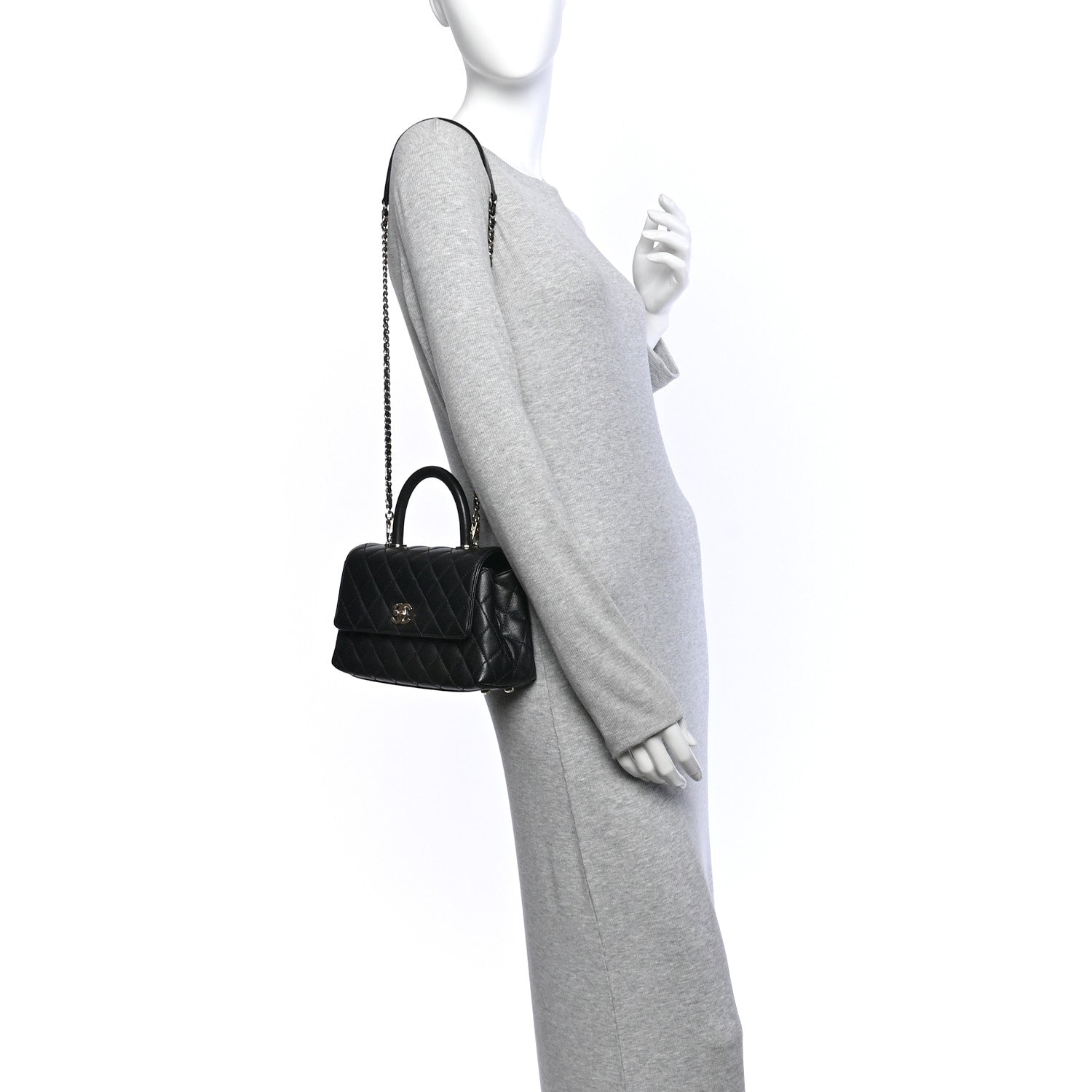 Chanel Caviar Quilted Mini Coco Handle Flap Black 2 of 10