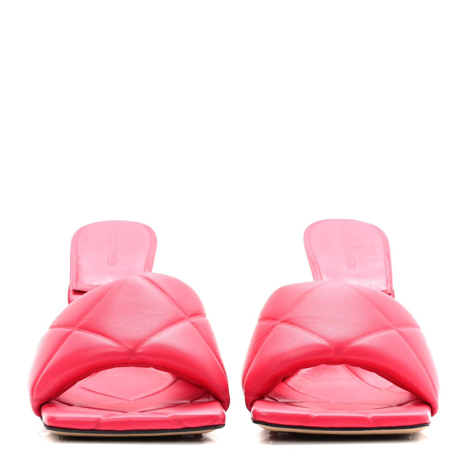 Bottega Veneta Nappa Quilted Rubber Lido Mule Sandals 41.5 Lollipop 2 of 8