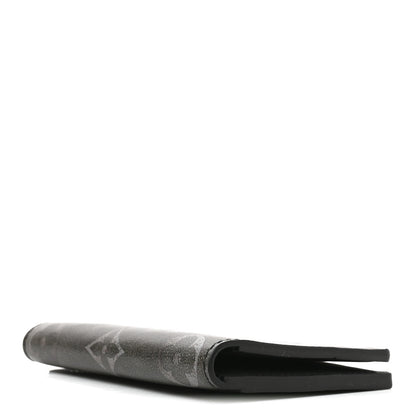 Louis Vuitton Brushed Monogram Pocket Organizer Black White 4 of 7