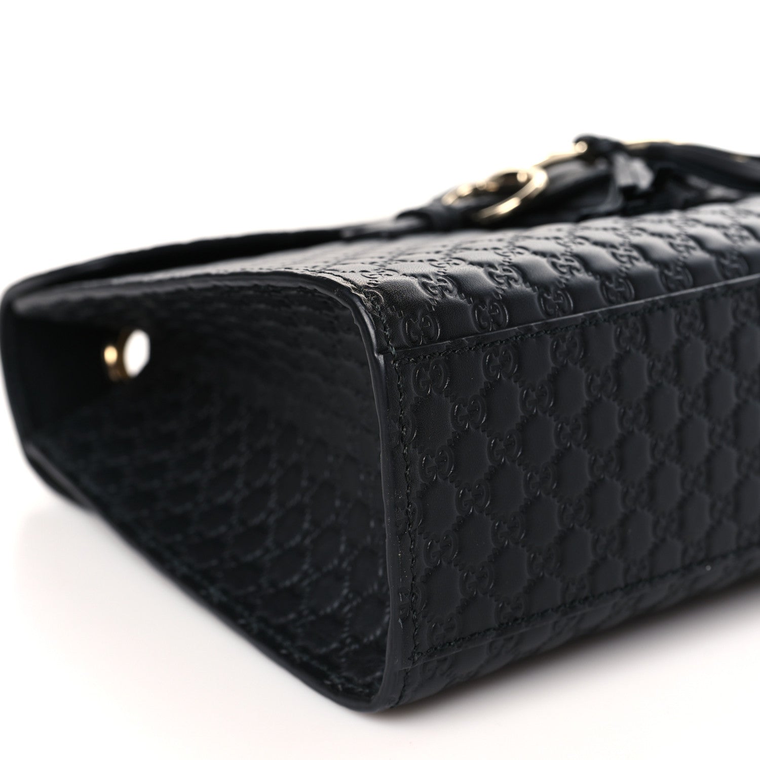 Gucci Microguccissima Medium Emily Chain Shoulder Bag Black 8 of 10