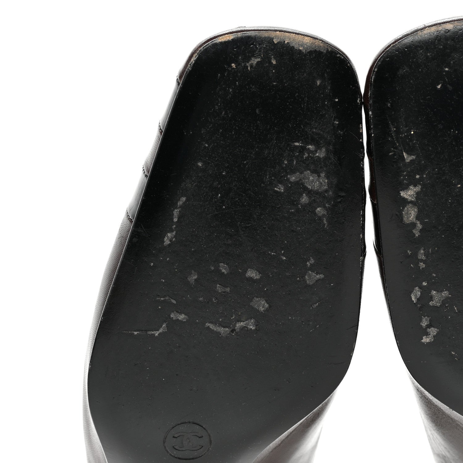 Chanel Lambskin Patent Pumps 39 Brown 6 of 9