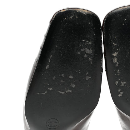 Chanel Lambskin Patent Pumps 39 Brown 6 of 9