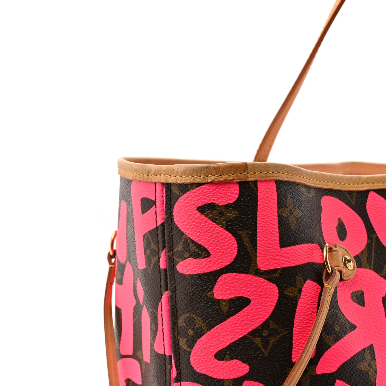 Louis Vuitton Monogram Graffiti Neverfull GM Fuchsia 1874149