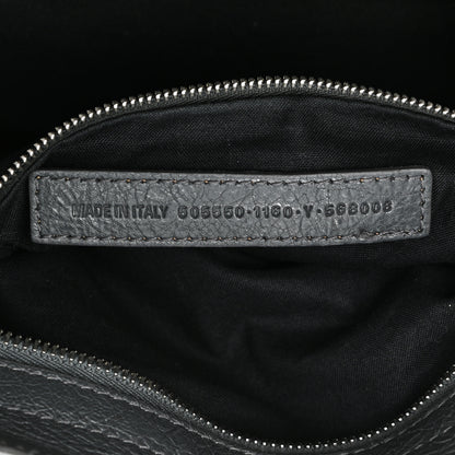 Balenciaga Agneau Classic Silver Hardware S City Logo Strap Gris Fossile White 6 of 10