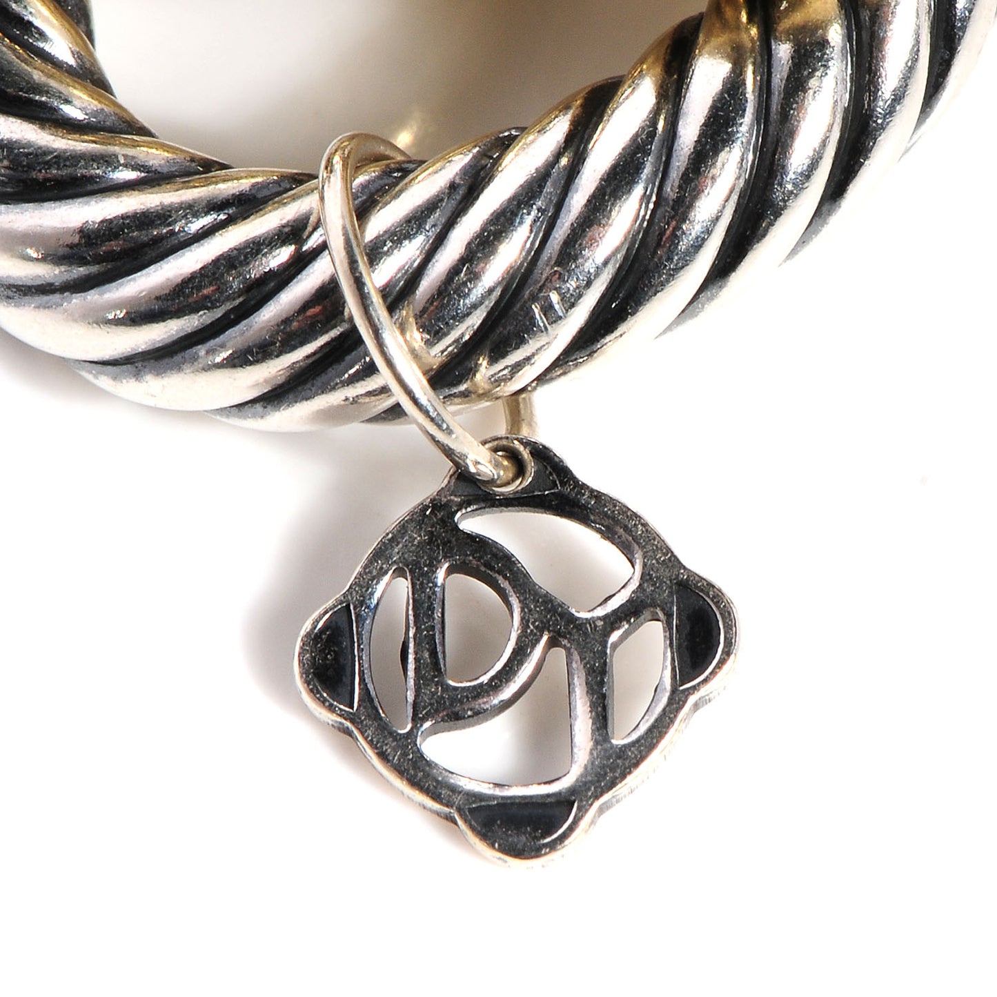 Sterling Silver 18K Yellow Gold 17mm Extra Large Oval Link Bracelet