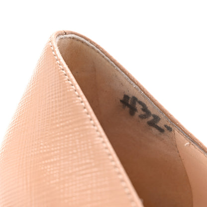 Prada Saffiano Patent Pumps 39.5 Cipria 9 of 10