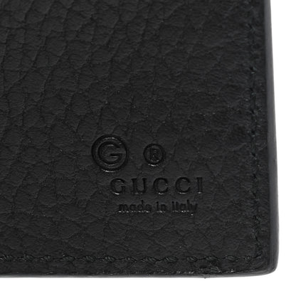 Gucci Pebbled Calfskin Interlocking G Continental Wallet Black 6 of 7