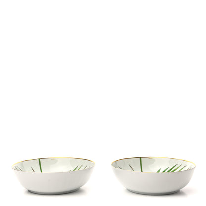 Hermes Porcelain Passifolia Cereal Bowl Set of 2 1 of 10