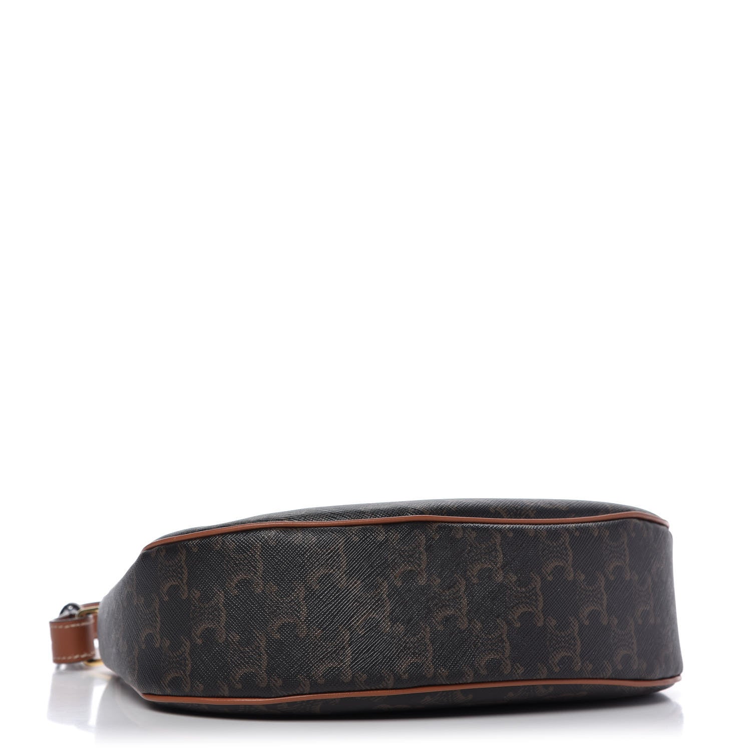 Celine Triomphe Canvas Calfskin Ava Shoulder Bag Tan 4 of 9