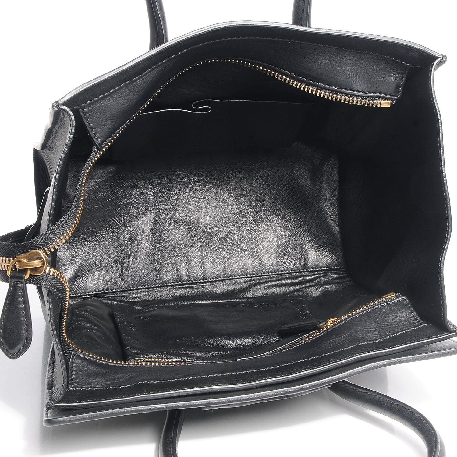 Celine Smooth Calfskin Micro Luggage Black 7 of 9