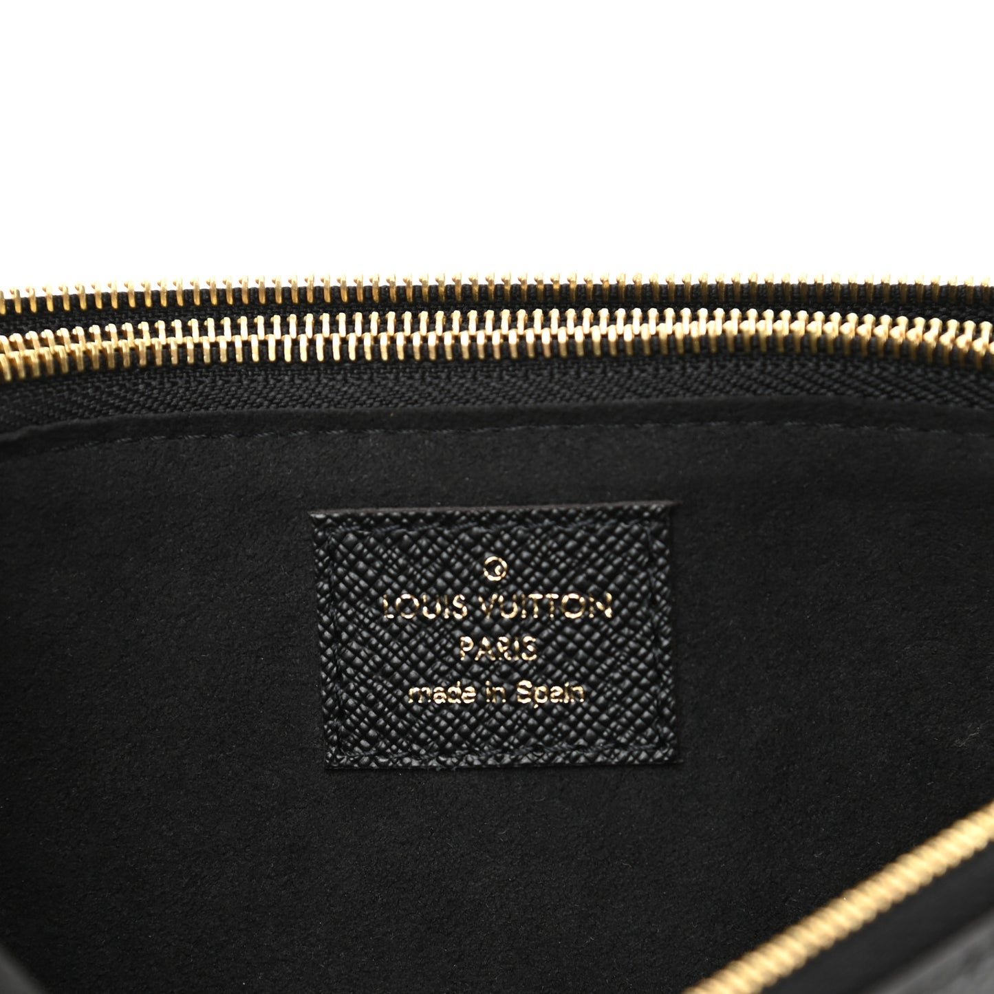 Monogram Giant Jungle Pochette Double Zip Black