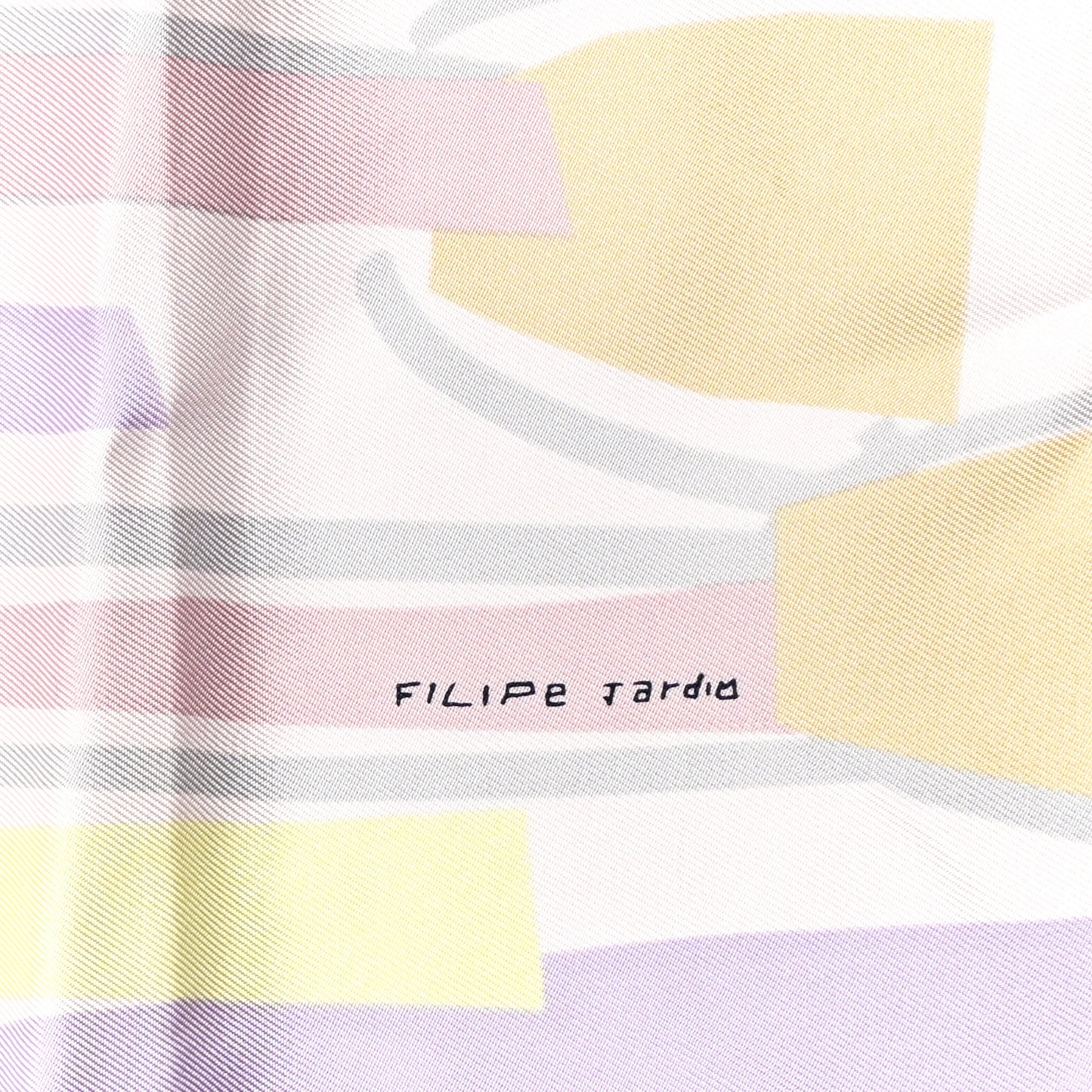 Silk Jersey Sea Surf and Fun Scarf 90 Rose Pale Mauve Jaune Soufre