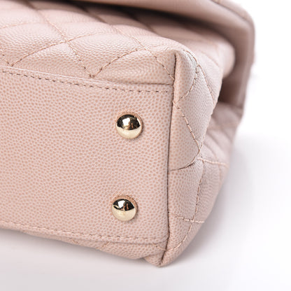 Chanel Caviar Quilted Mini Coco Handle Flap Pink 9 of 9