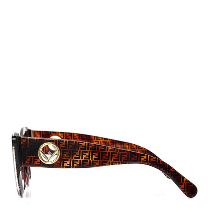 Fendi Acetate F is Fendi FF 51mm Cat Eye Sunglasses Tortoise Camouflage 3 of 6