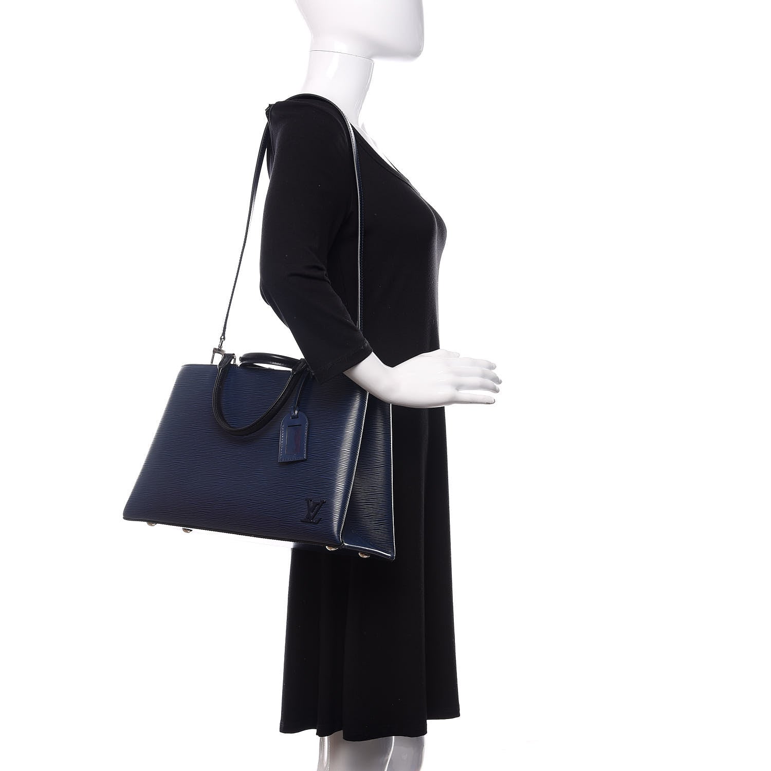 Louis Vuitton Epi Kleber MM Indigo 3 of 18