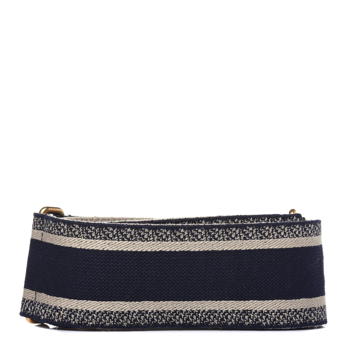 Canvas Embroidered Shoulder Strap Blue