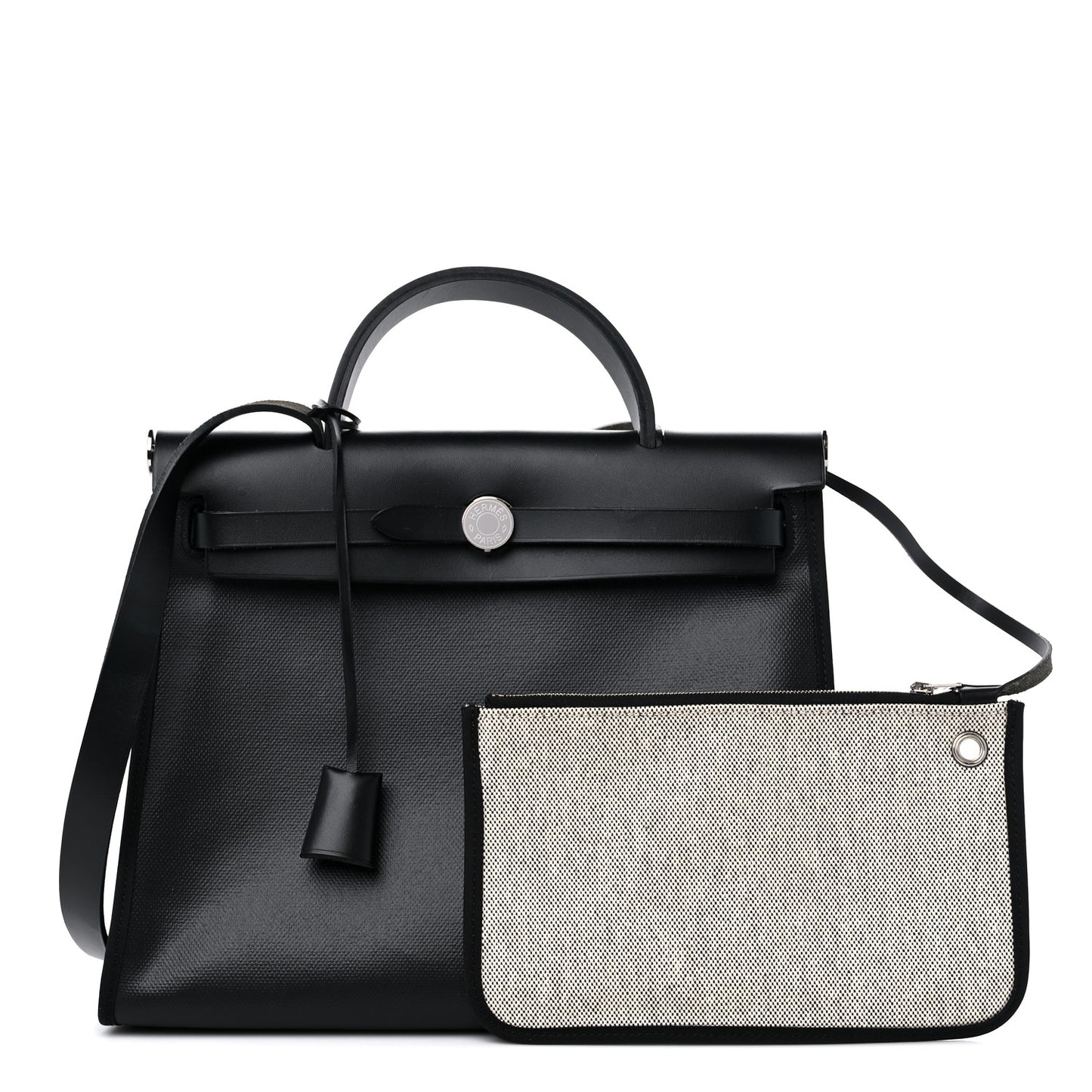 Toile H Berline Vache Hunter Herbag Zip PM 31 Black Ecru
