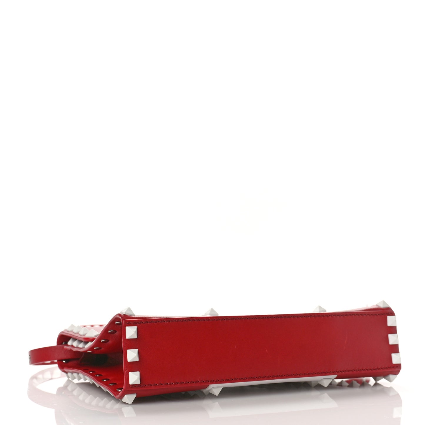Vitello Colorblock Medium Free Rockstud Flip Lock Crossbody Bag Rosso Valentino Optic White
