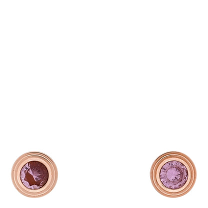 Cartier 18K Pink Gold Pink Sapphire D'Amour Earrings 1 of 6